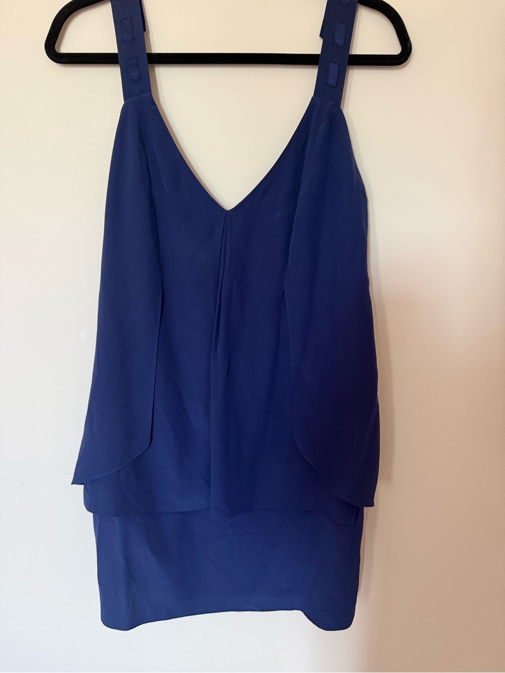 Marciano Royal Blue Sleeveless Layered Shift Dress